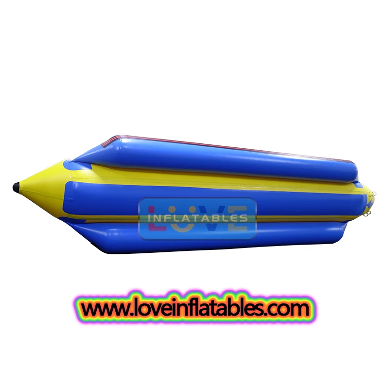 High Quality 6-Passenger PVC Inflatable Banana Boat For Outdoor Recreation For Home Sea Water Park Pool Entertainment For Adults