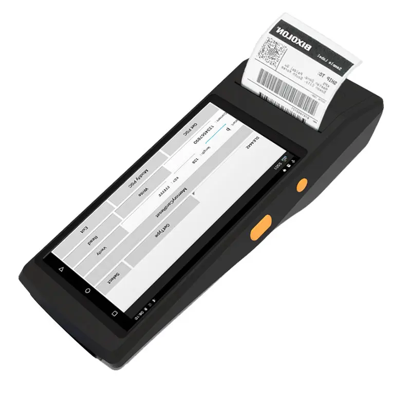 TS-501 5.5 Polegada inventário suporta android 7.0 recibo código de barras impressão digital portátil 58mm impressora térmica à prova dwaterproof água
