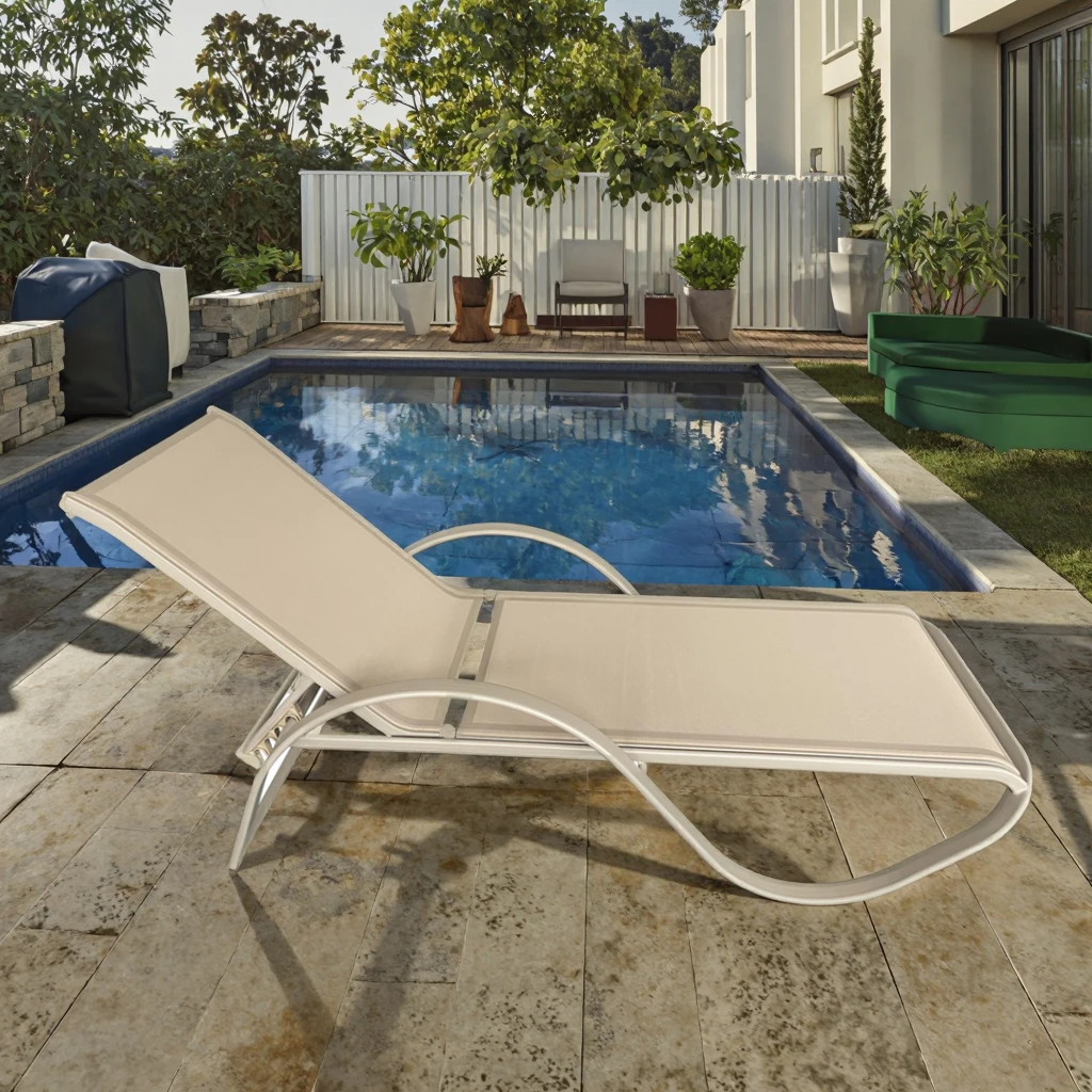 

Swimming Pool Chair Beach Bed Hotel Sun Lounger Beach Outdoor Lounge Chair