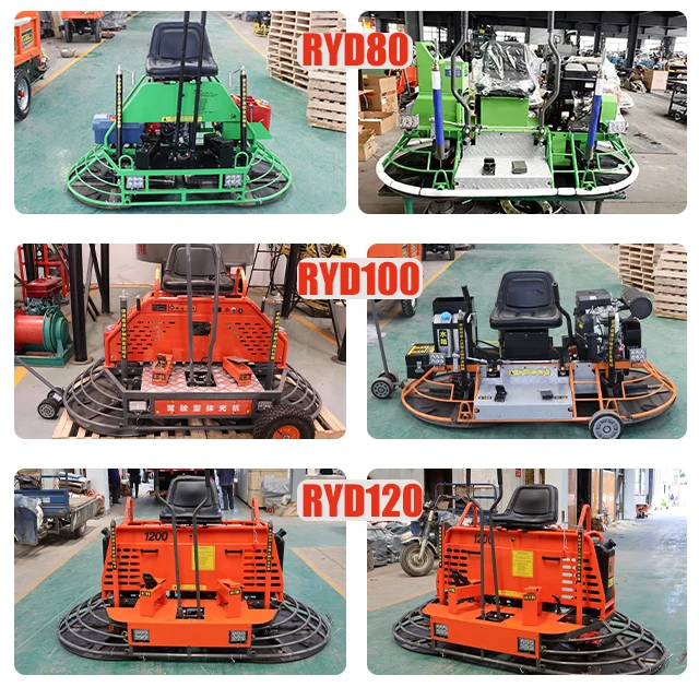 Gran oferta, máquina de paleta eléctrica para montar, pulido de hormigón, helicóptero de 1200mm para construcción de carreteras