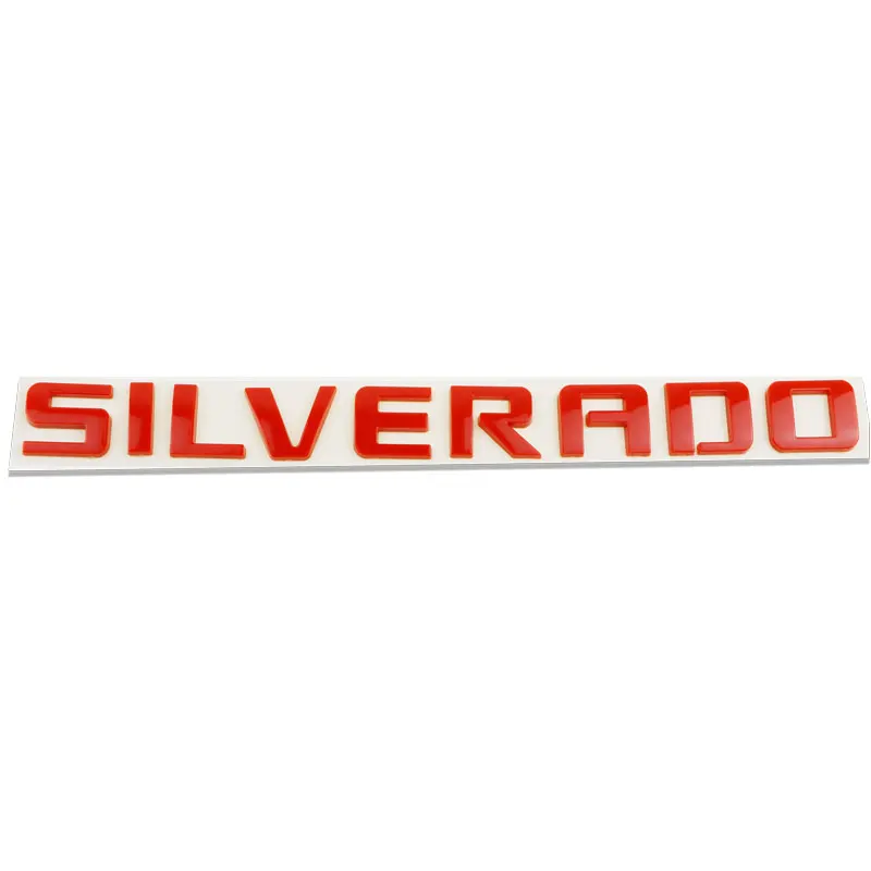 3D ABS (Plastic) Car Styling Car Side Fender Tail Trunk Decal Sticker Badge For Chevrolet SILVERADO LTZ LT Letters Logo Sticker