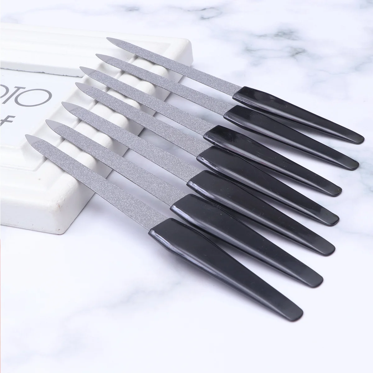 

15Pcs Nail Files Double-Sided Manicure Sanding Strips High Quality Stainless Steel Nail Art Tool for Home and Salon Use