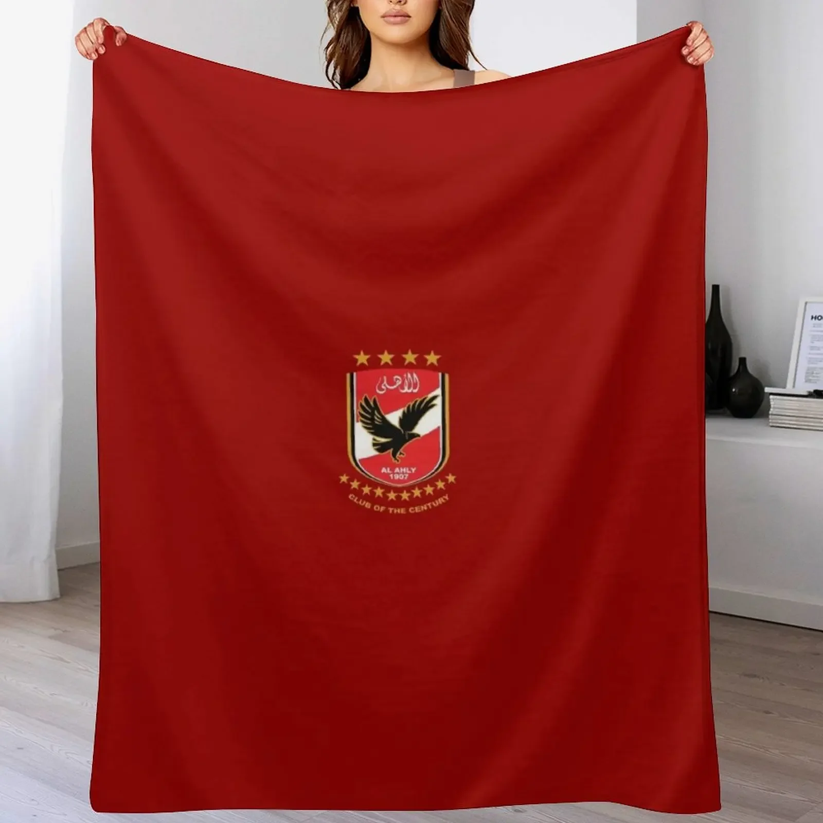 

Al Ahly 10Stars Throw Blanket Multi Purpose Soft Warm Blanket for Home Travel