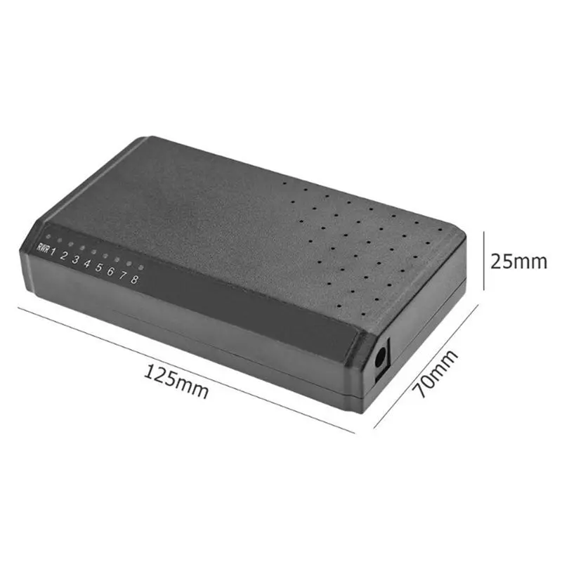 أنيق-3X 8 منافذ 6 + 2 POE التبديل حاقن الطاقة عبر RJ45 إيثرنت نظام الشبكة العائلية 10/100 متر بدون محول الطاقة #5