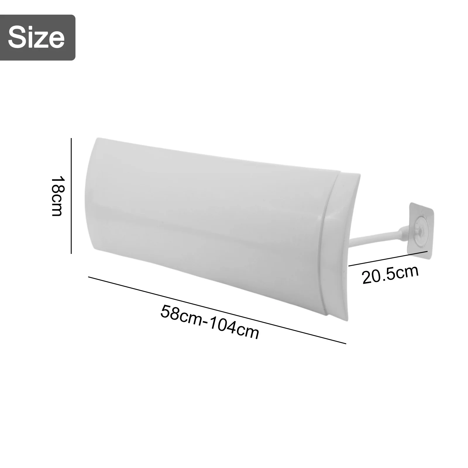 

Adjustable Air Deflector for Wall Mounted Air Conditioners Suitable for All Models PP Material Low Maintenance