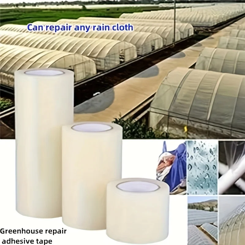 Heavy-Duty Polyethylene Repair Tape, Waterproof Permanent Strong Adhesive Tape for Greenhouse, Outdoor Pipe, Fabric, Workshop Re
