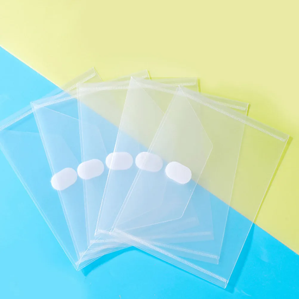 

24Pcs Clear Plastic File Folder Envelope Organizer for Documents Receipts Cash Office School Storage Waterproof