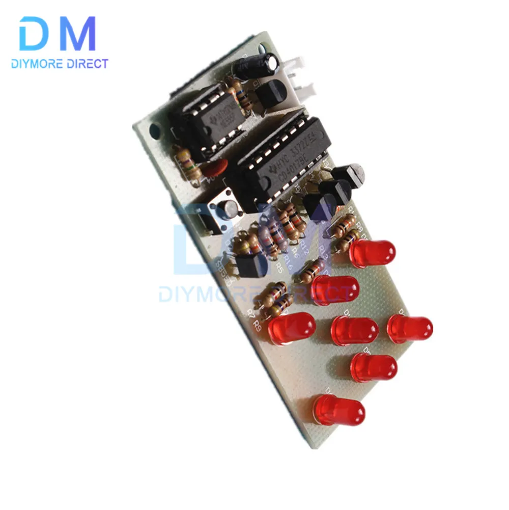NE555 + CD4017 Kit DIY Rangkaian Produksi Elektronik Lampu LED Flow LED Lari