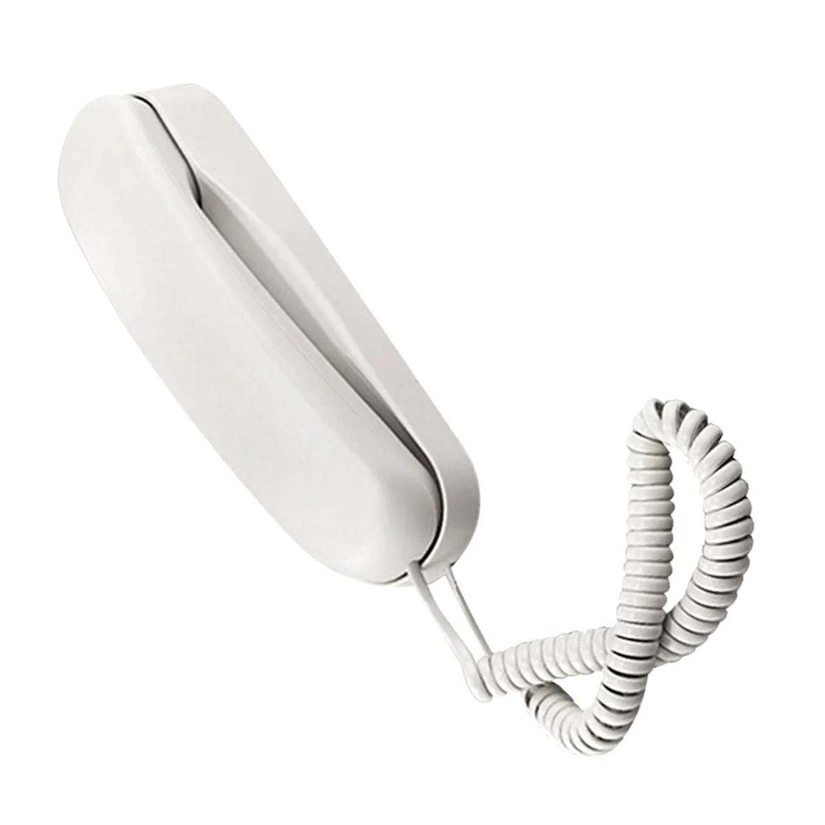 Wired Wall Phone, Hotel Small Phone, Suitable for Home/Bathroom/School/Office Fixed Wall Phone, White