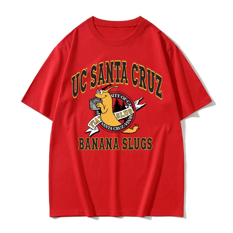 Movie Pulp Fiction Jhon Travolta Banana Slugs Same Style T-shirt Director Quentin Tarantino Tees Men Women Casual Cotton Tshirt
