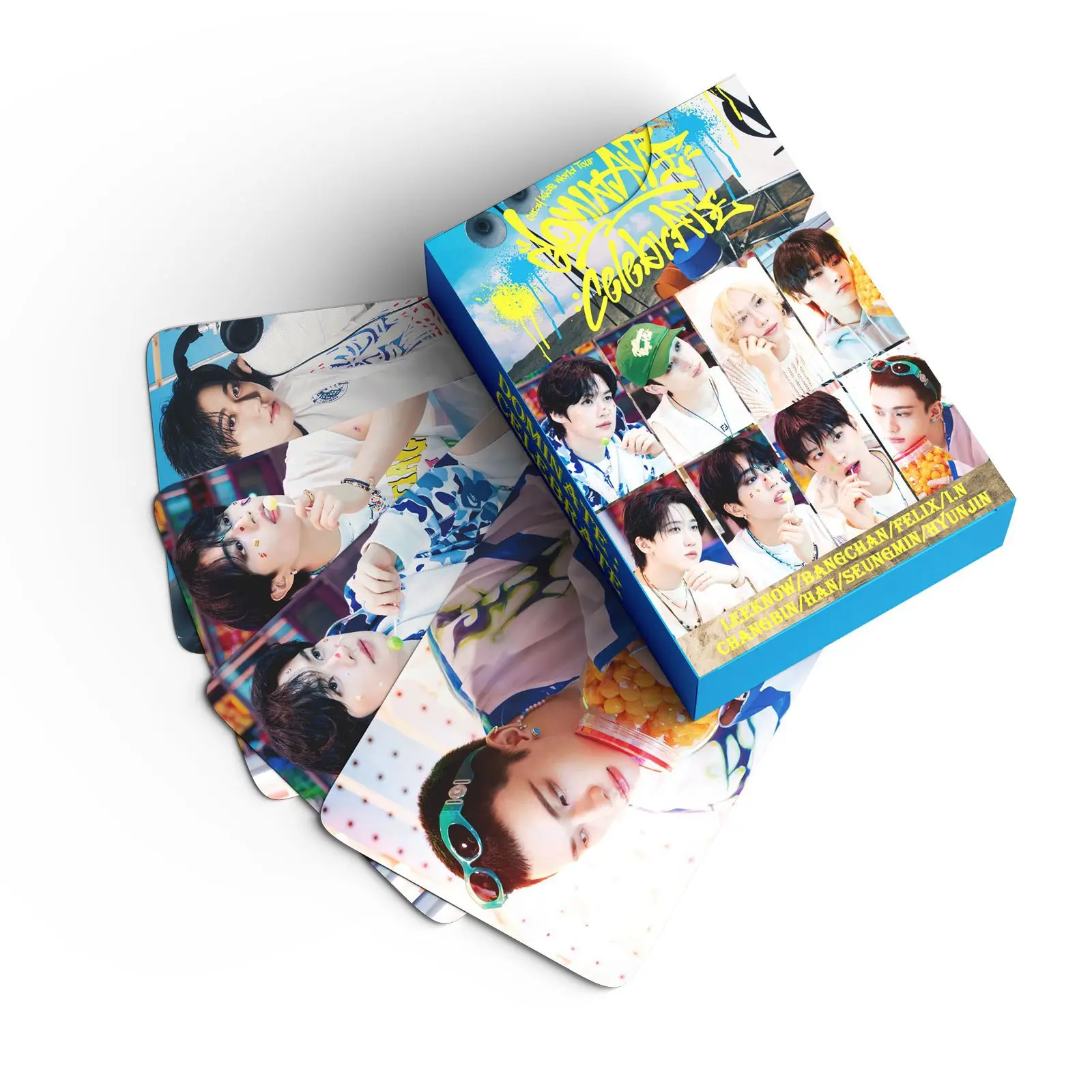 Hot 127pcs/set Idol Kpop World Tour dominATE:celebrATE Photocards Stickers Merch Lomo Cards Photo Card for Fans Collection