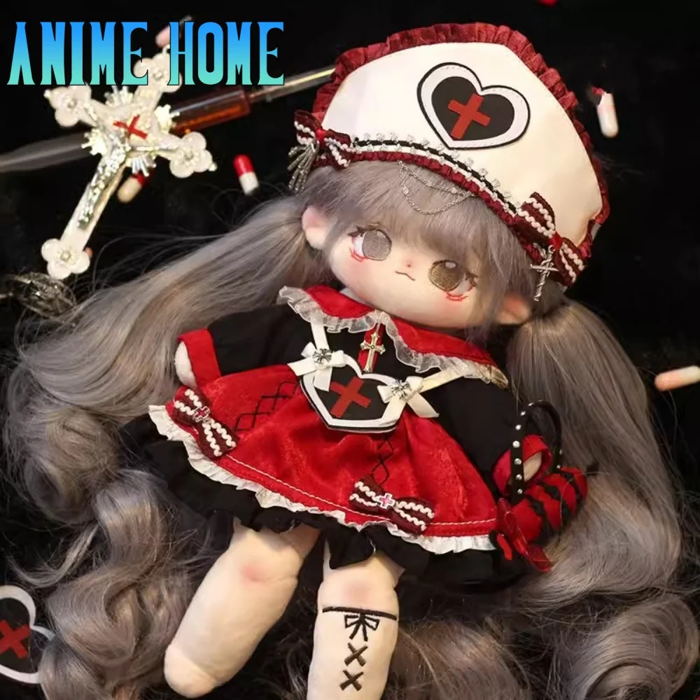 Original Mary Dark Nurse Suit For 20cm Doll Toy Red Skirt Costume Clothes Cosplay CP Kids Gift Cute