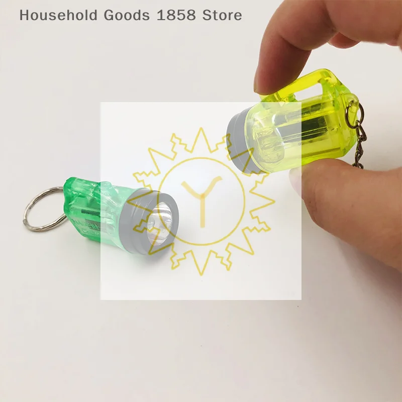 Mini Flashlight Multi-Functional Portable Small Mining Lamp Keychain Pendant