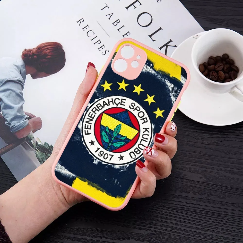 T-Turkey F-Fenerbahce F-Football Phone Case for iPhone 14 11 12 13 Mini Pro Max 8 7 Plus X XR XS MAX Translucent Matte Cover