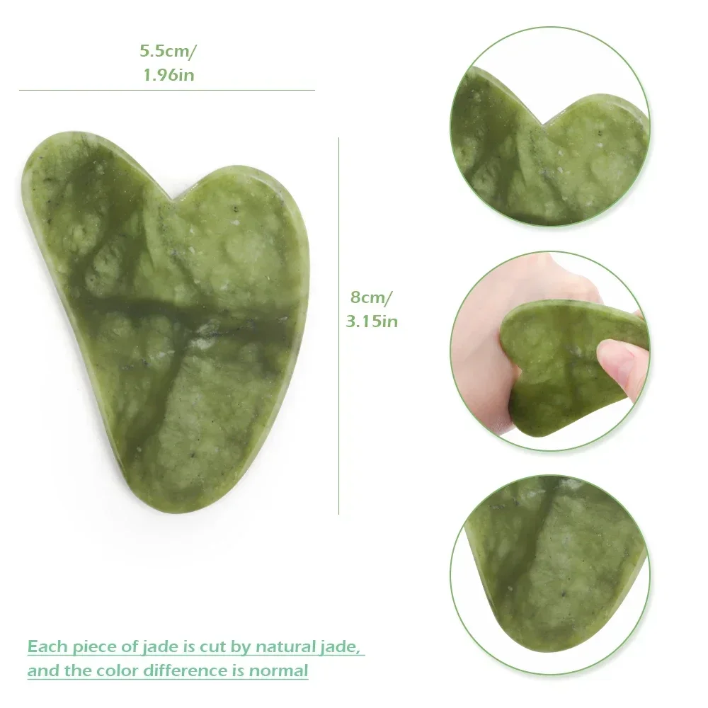 Natural Xiuyu Gua Sha Scraper Board Guasha Scraping For Face Skin Lifting Body Massager Beauty Health Jade Stone Guasha Board