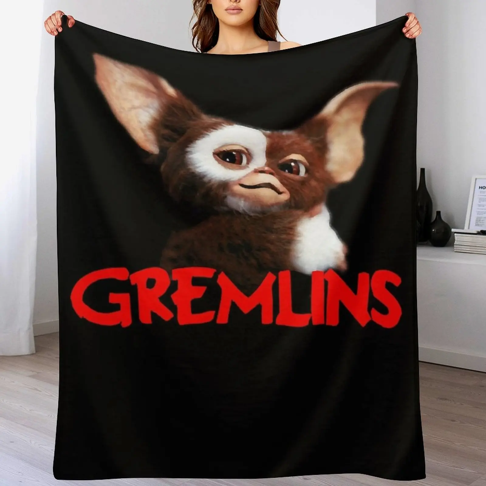 

Mens Best Gremlins Christmas Throw Blanket Plaid on the sofa Moving Blankets