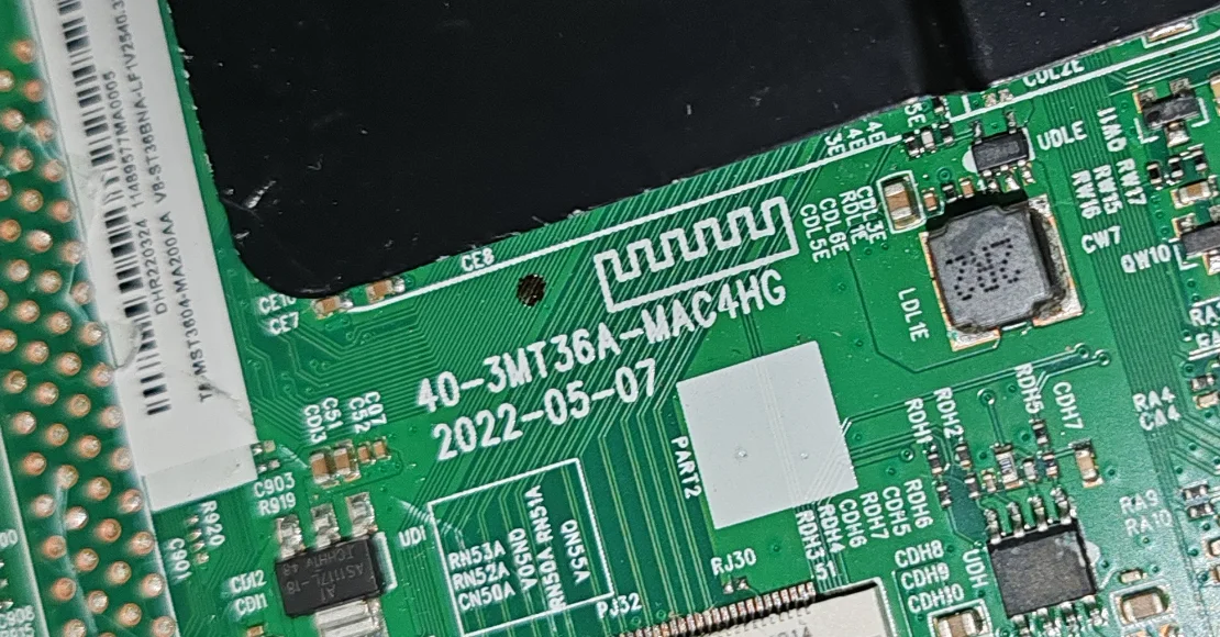 40-3MT36A-MAC4HG Материнская плата для телевизора «три в одном», физическое фото, 2 интерфейса