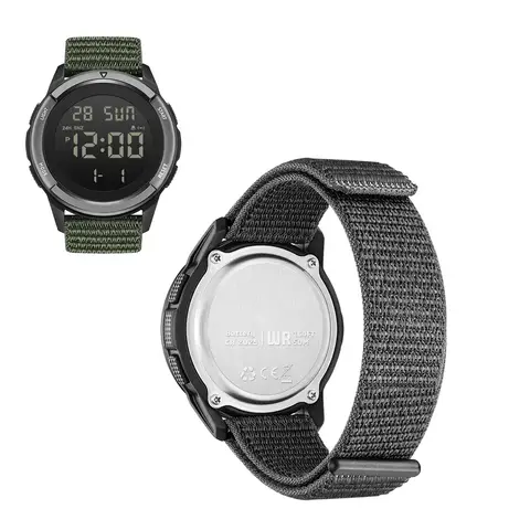 야외용 스포츠 시계 50M 방수 디지털 스포츠 시계(LED 백라이트 포함)