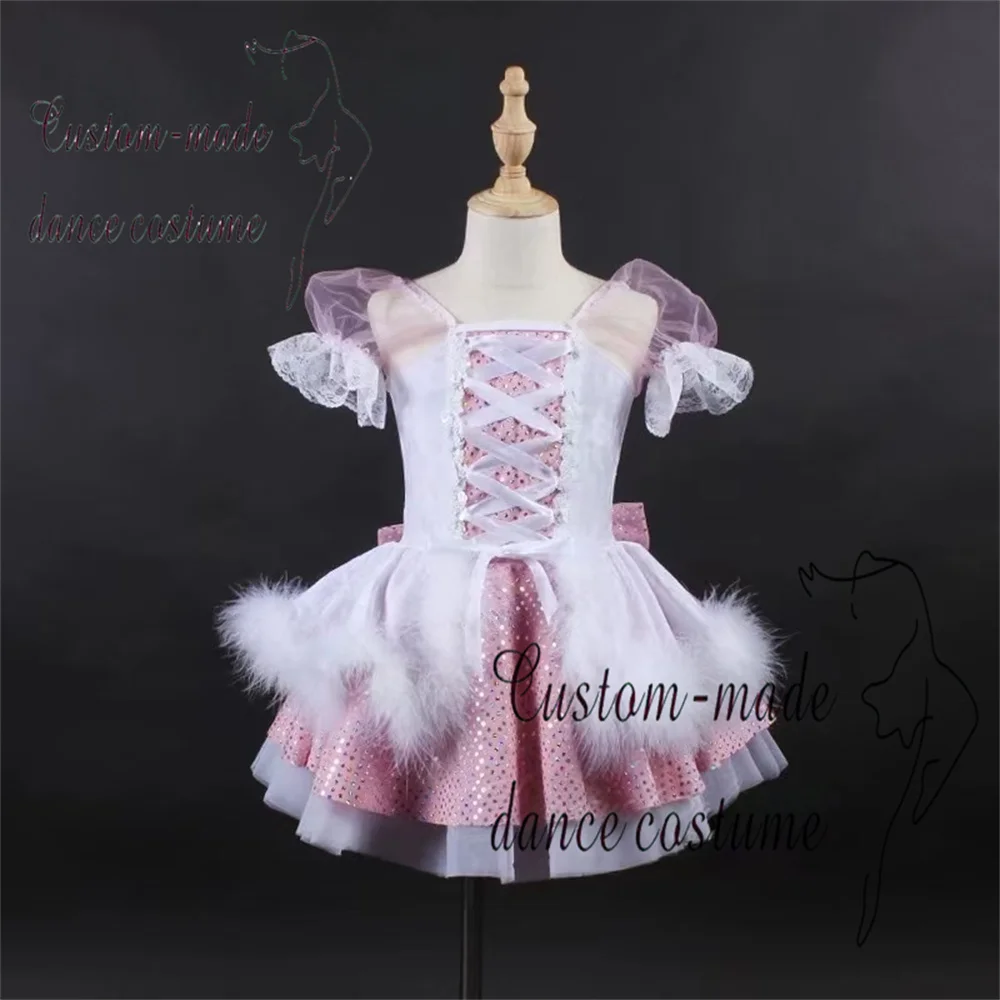 

Детское весенне-осеннее платье для балета и танцев, милое платье принцессы, сценический костюм, наряд для выступлений