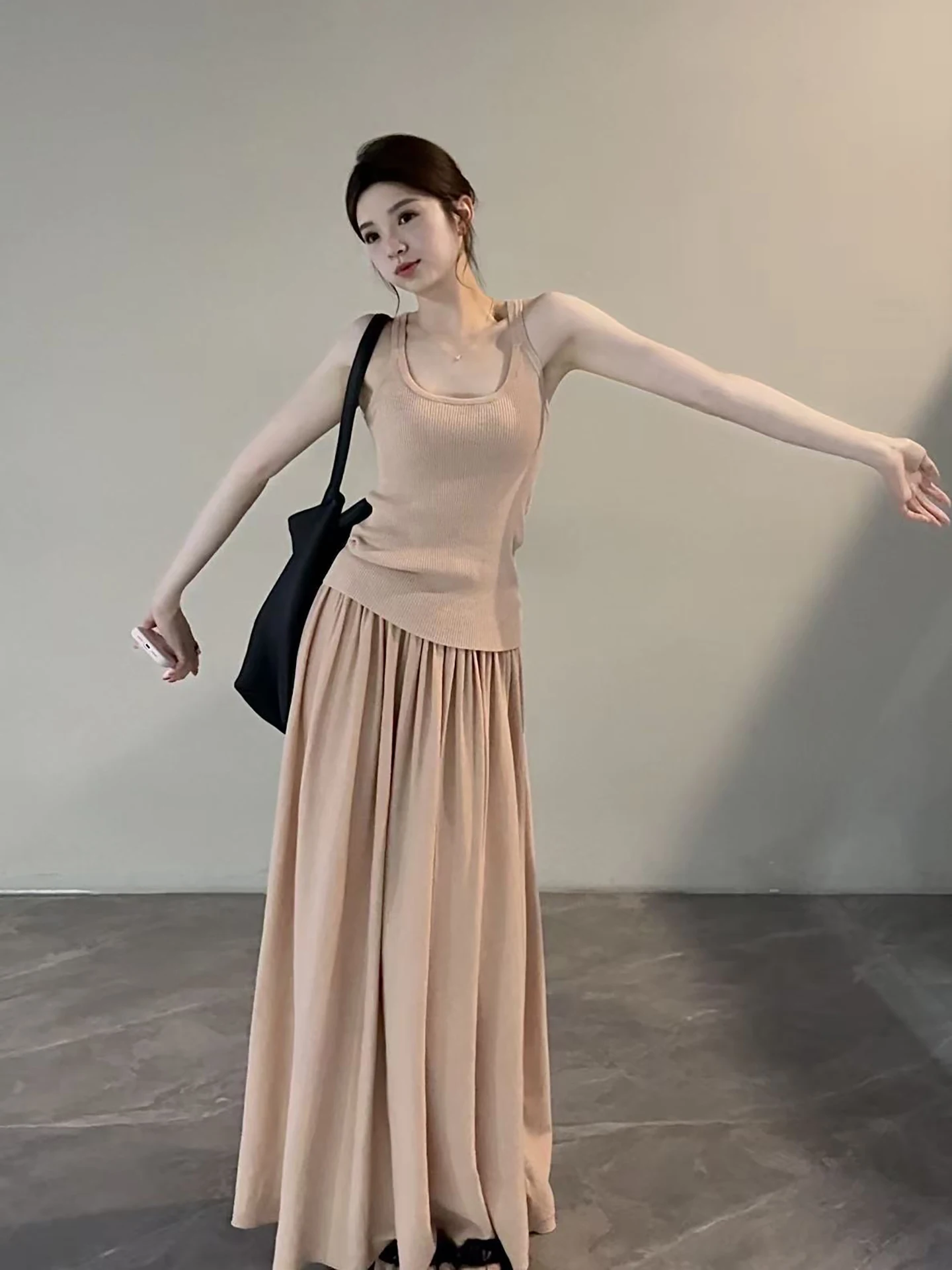 

Новый элегантный комплект Song Sung: жилет и юбка для весны/лета DT2002 – модный женский костюм-двойка для коррекции фигуры