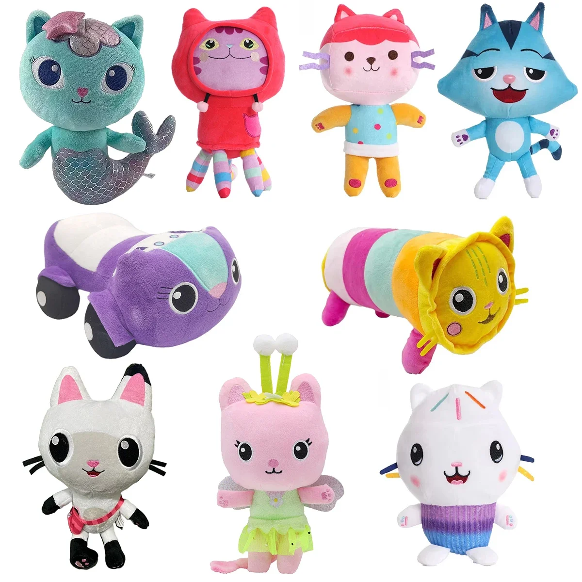 

2025 Gabby Dollhouse Plush Toy Mercat Cartoon Stuffed Animals Mermaid Car Cat Plushie Doll Kids Birthday Christams Gifts
