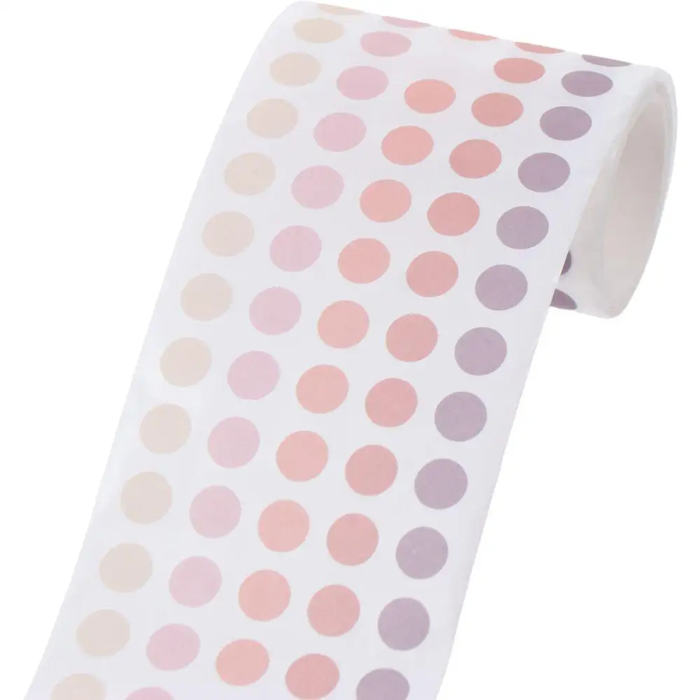 Decorating 8mm = Dot Stickers Circle Small Dot Labels Multicolor Self-adhesive Office