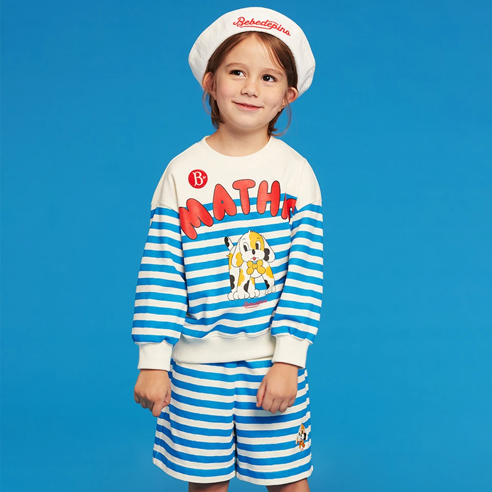 2024 Summer 여름옷 Bebe Korean Kids T Shirt Cartoon Dress 베베 Children Clothes Boys Clothes Girl Dress 키즈옷 아동상의 Children Clothing