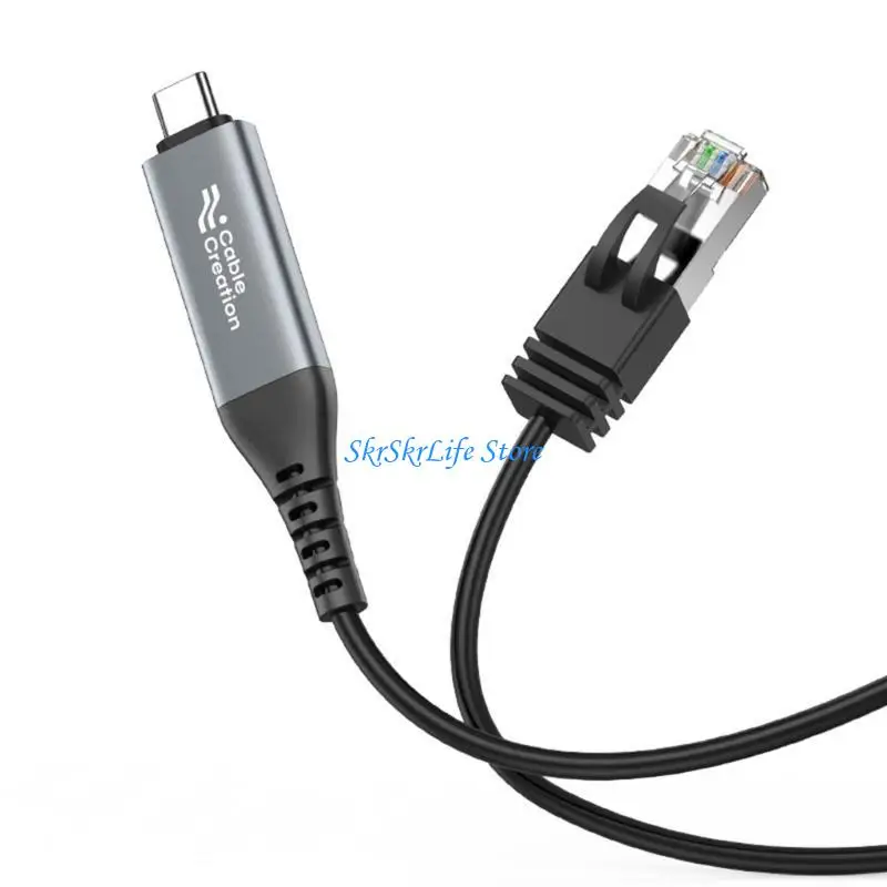 

E65E Type C to RJ45 Adapter Reducing Latency Enhanced Video Conferencing Online Collaboration