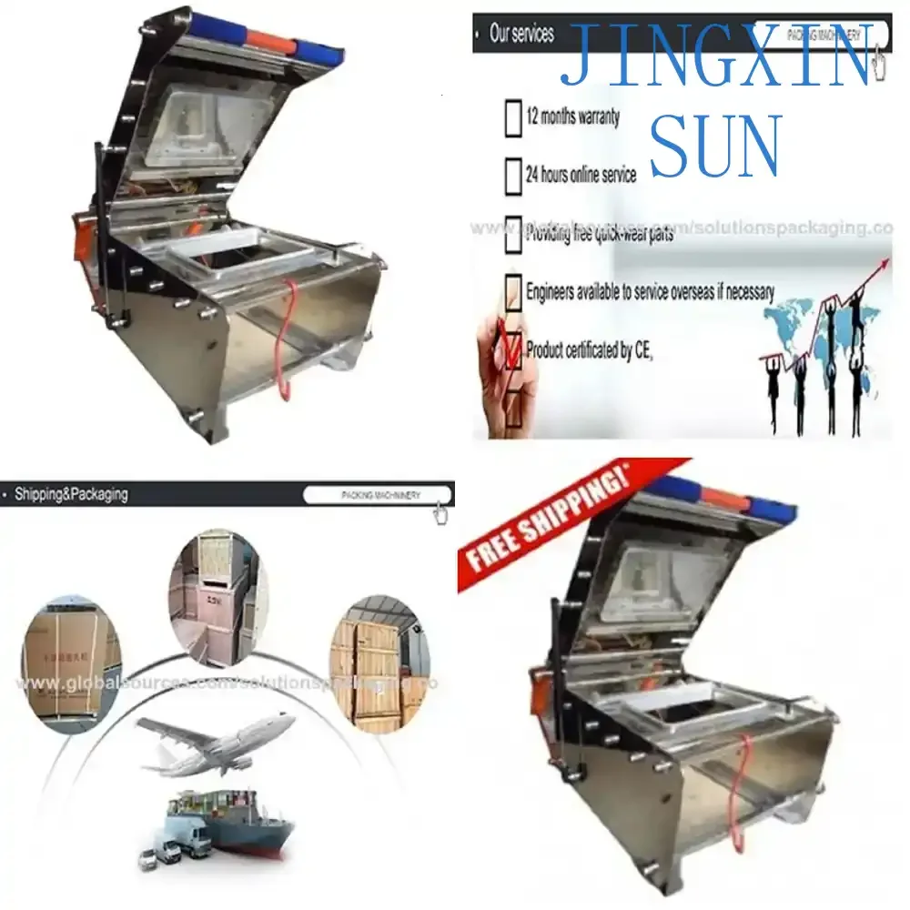 SPS-50.1 Semi Automatic Rectangle Square Box Sealing Machine Tray Sealing Machine for Packaging Equipment for Carton Sealing