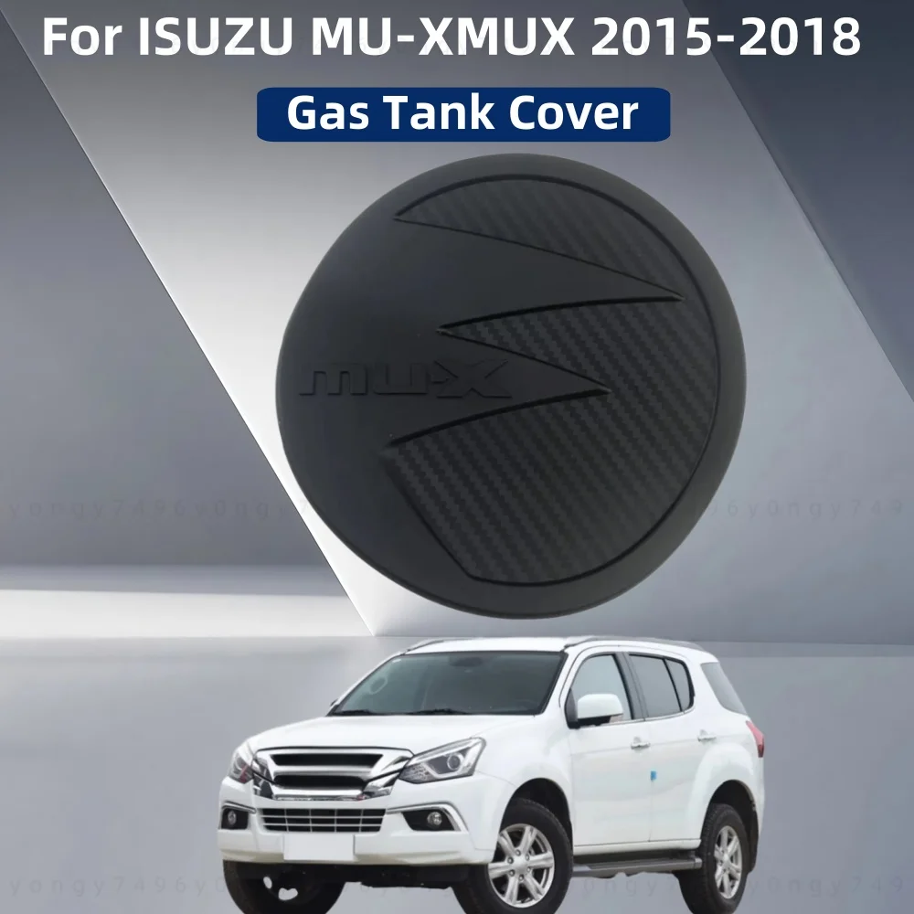 

Car upgrade Black Chrome Accessories Fuel Tank Covers Cap Exterior Trim Paste Style For ISUZU MU-X MUX 2015 2016 2017 2018