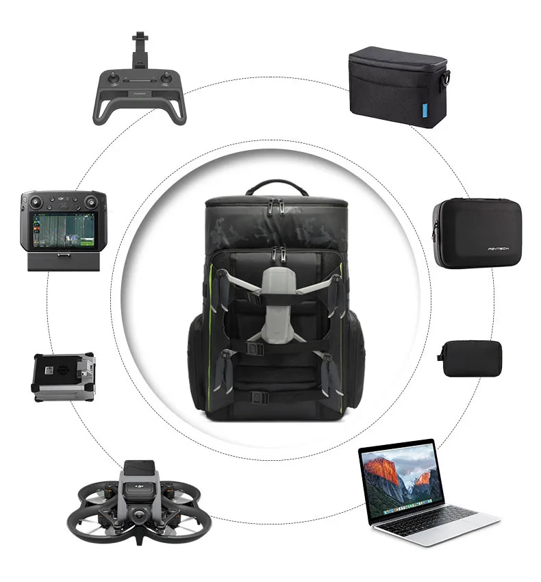 UAV-Drohnen-Kletterrucksack Großer Fotografie-Kamera-Sport-Outdoor-Rucksack Trocken-Nass-Trennung Tragbarer Business-Laptop-Gepäckrucksack – Detail 7