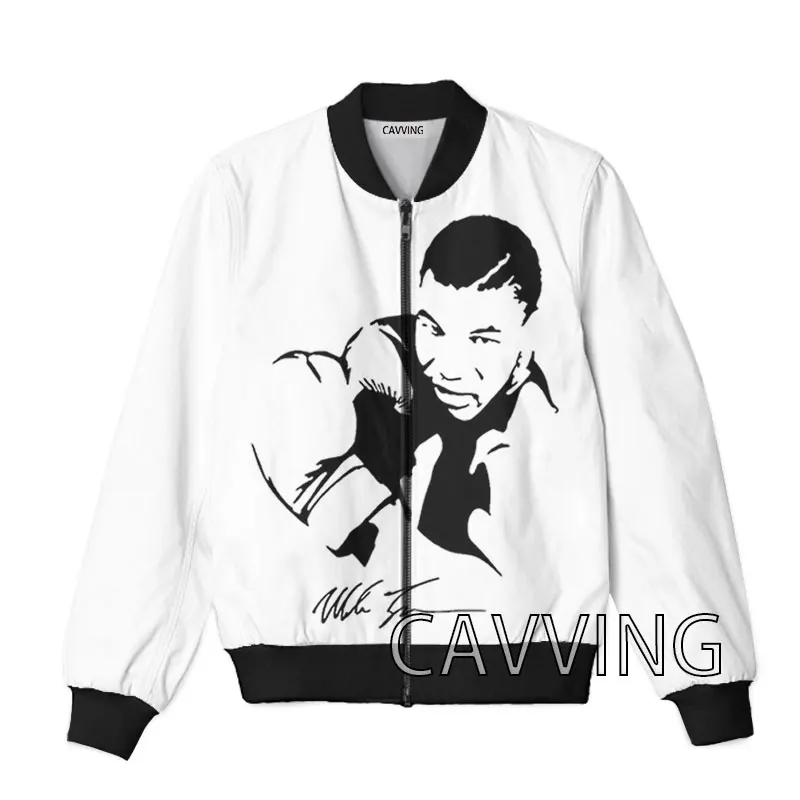 CAVVING 3D Printed  Mike Tyson  Zipper Bomber Jackets Men Overcoat Mens Coat Zip Up Jackets for Women/Men  Z02