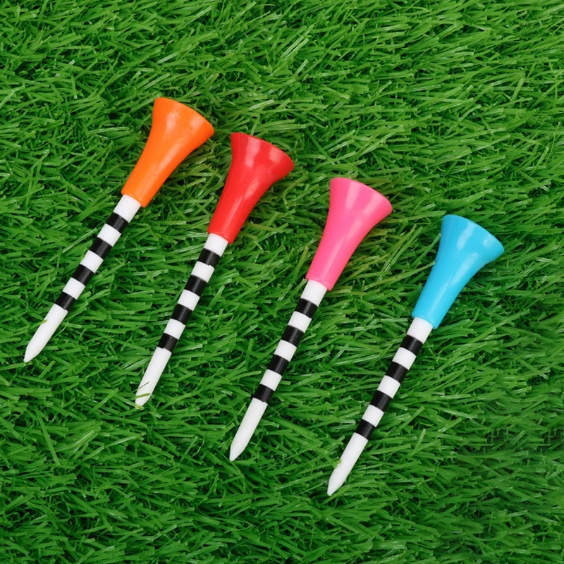 Golf Nail TEE Plastic Tee 83mm Rubber Sleeve Soft Rubber Sleeve Serves Golf Tee Tee Tee New Ball Support.