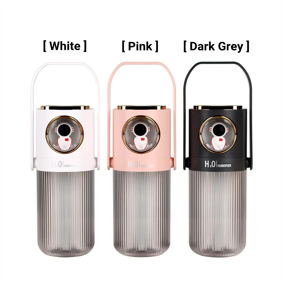 

Astronaut Air Humidifier Double Spray Portable Mist Maker Fogger USB Rechargeable 2000mAh Battery Electric Water Aroma Diffuser