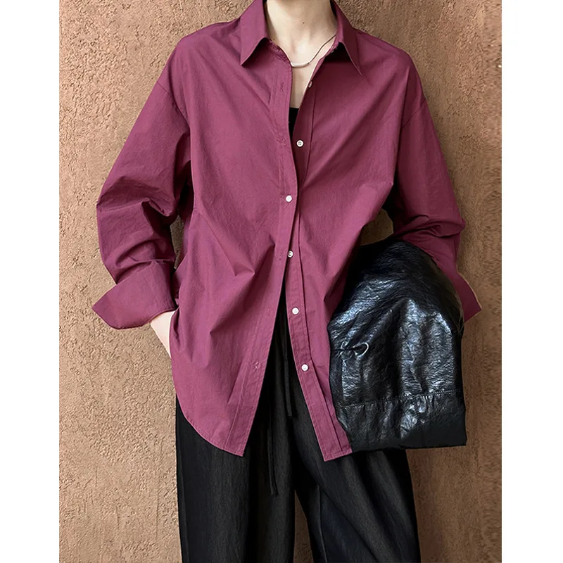 

Spring and Autumn women's long sleeved shirt, Korean fashion collar long sleeved shirt for women, niche top for women, 2025 new