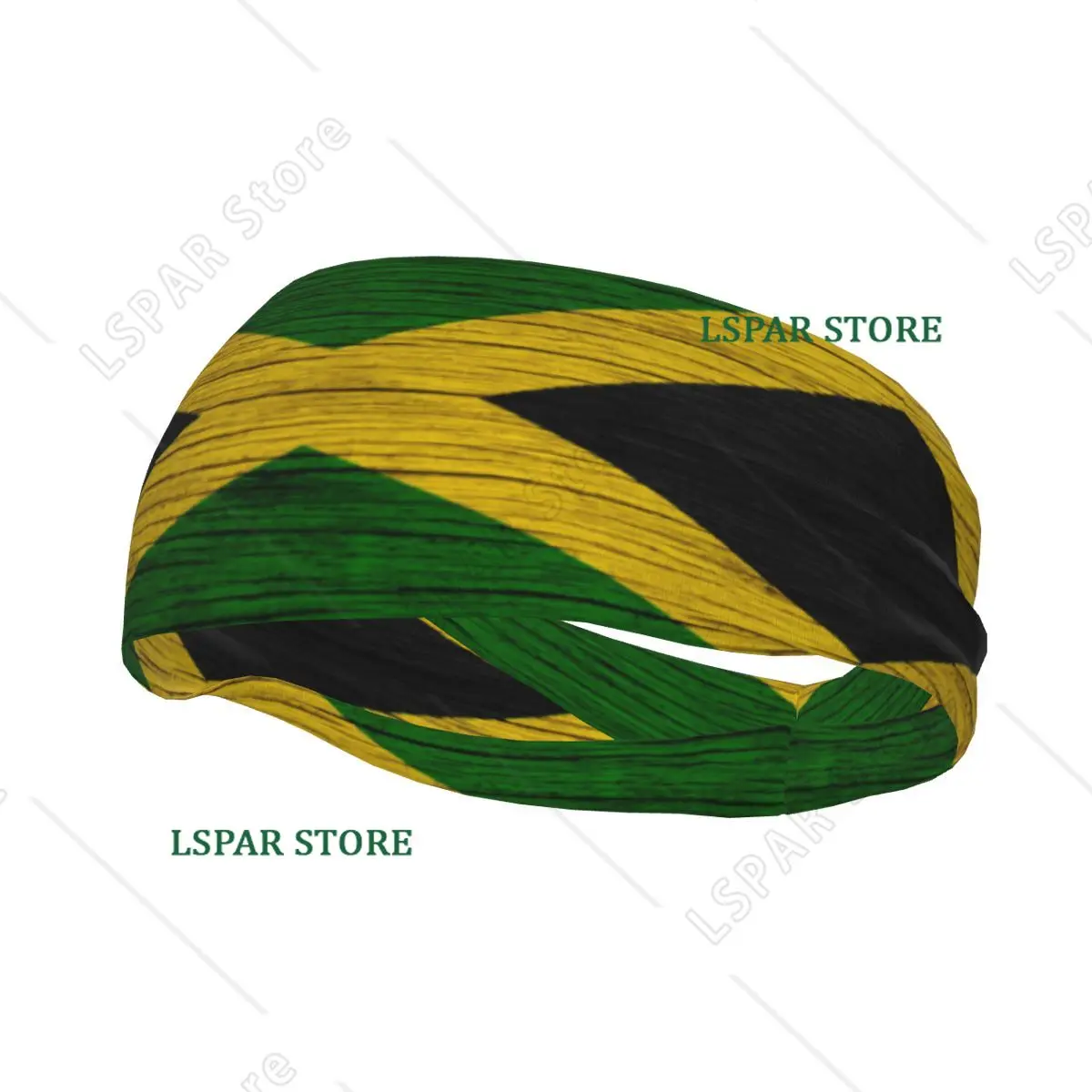 

Headband Sports Yoga Fitness Stretch Sweatband Hair Band Elasticity Headband Jamaica Flag Vintage Print