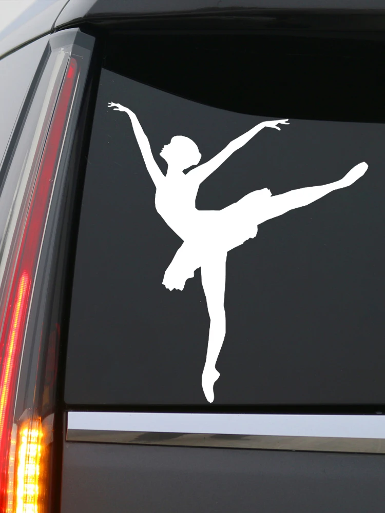 LYKX Ballerina Dance Dancer Car Sticker Vinyl Decal Waterproof Auto Decors on Motorcycle Bumper Rear Window