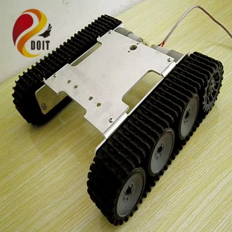 RC Tank Chassis Crawler Intelligent Barrowload Remote Control KIT Tractor Obstacle Caterpillar  Infrared