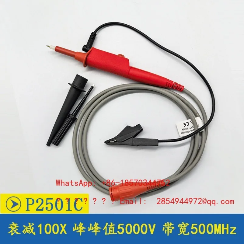 Pioneer Oscilloscope High Voltage Probe P2301C P2501C 100:1 Attenuation 300MHz 500MHz 5KV Test Probe