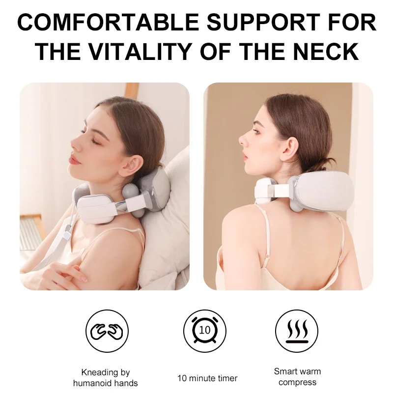 Neck Massager Trapezius Cervical Spine Massager Shoulder and Neck Massage Hot Home Massage Shawl U-shaped Massage Pillow