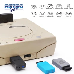 Адаптер для беспроводного контроллера RetroScaler Blueretro для консоли Saturn на контроллер PS4 PS5 8bitdo M30 Switch Joycon Xbox One S