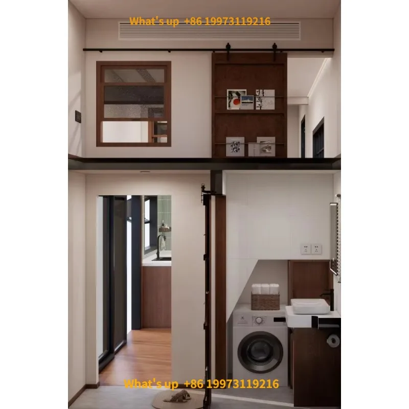 2026 Modern 2-Storey Anti-Seismic Prefab Wooden Villa Quick Assembly Flat-Roof Structure for Self-Living Medium Areas High Apart