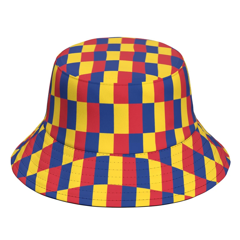 Romania Fisherman Hats Free custom made name number photo Bucket Cap nation flag ro romana romanian country college Headgear