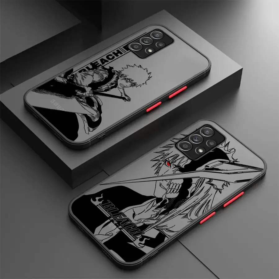 B-LEACH Kurosaki Ichigo Phone case for Samsung Galaxy A12 A13 A14 A15 A22 25 24 A32 A23 33 A34 A53 A54 A55 A72 A35 A52 A73 4G 5G