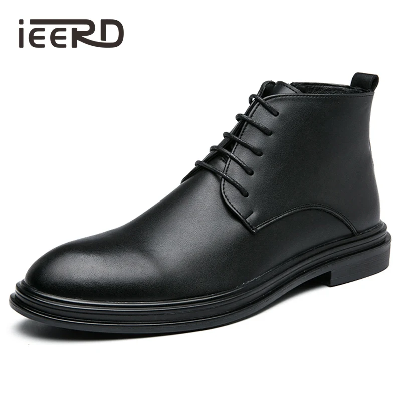 

Genuine Leather Boots Men Formal Ankle Boots Antumn Oxfords Quality Business Man Footwear Elegant Sapato Social Masculino