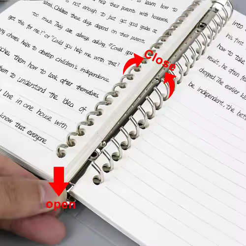 A4/B5/A5 Loose Leaf Refill Binder Notebook Blank/Line/Grid/Cornell Replacable Metal Ring Office&School Supplies Stationery - Image 3