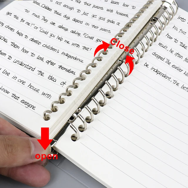 A4/B5/A5 Loose Leaf Refill Binder Notebook Blank/Line/Grid/Cornell Replacable Metal Ring Office&School Supplies Stationery 3 A4/B5/A5 Loose Leaf Refill Binder Notebook Blank/Line/Grid/Cornell Replacable Metal Ring Office&School Supplies Stationery 3