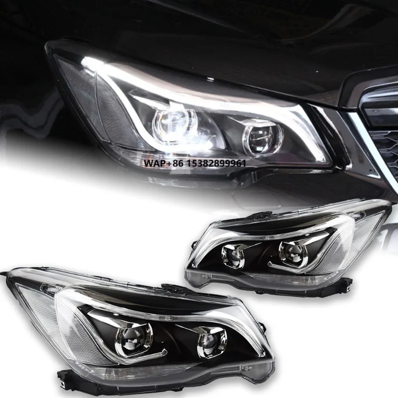 

Car Lights for Forester Headlight Projector Lens 2013-2016 Xenon Hid Turn Signal Head Lamp LED Headlights Drl Automotive