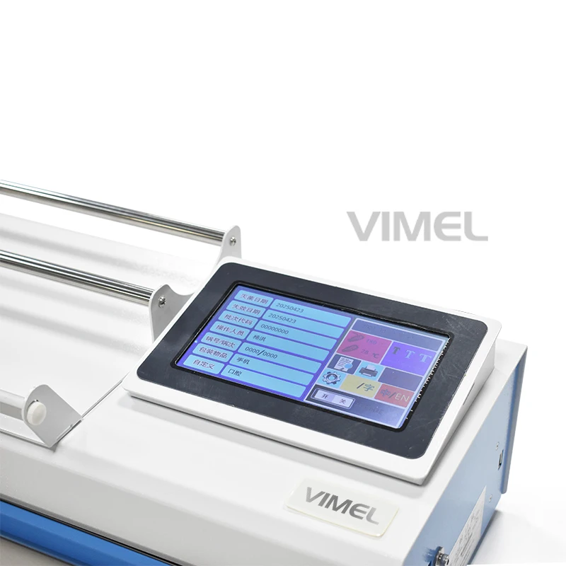 Fully Automatic Dental Sealer 7-inch Touch Screen Sterilization Bag Sealing Machine with Printer Cutter 500W Dental Bag Sealer