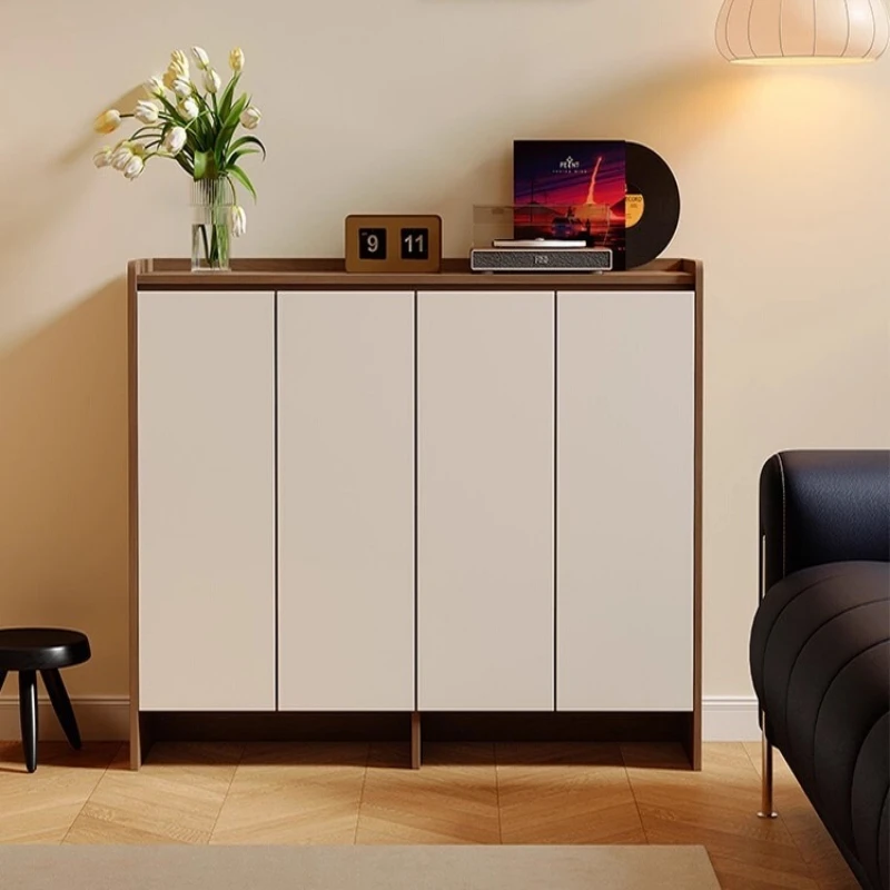 

Solid wood shoe cabinet Entrance entrance, foyer, shoe rack Large capacity wall mounted storage cabinet at home entrance 신발장